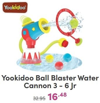 Promoties Yookidoo ball blaster water cannon - Yookidoo - Geldig van 21/04/2024 tot 27/04/2024 bij Baby & Tiener Megastore