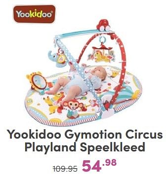 Promoties Yookidoo gymotion circus playland speelkleed - Yookidoo - Geldig van 21/04/2024 tot 27/04/2024 bij Baby & Tiener Megastore