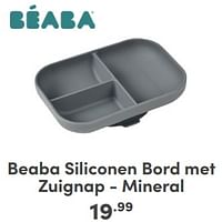 Beaba siliconen bord met zuignap - mineral-Beaba
