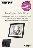 Promoties Cabino digitale fotolijst - Cabino - Geldig van 21/04/2024 tot 27/04/2024 bij Baby & Tiener Megastore