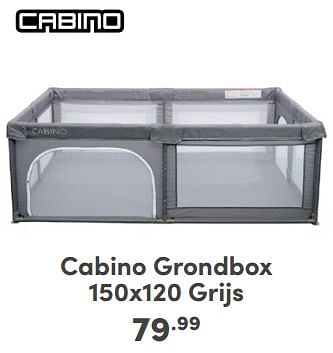Promoties Cabino grondbox - Cabino - Geldig van 21/04/2024 tot 27/04/2024 bij Baby & Tiener Megastore