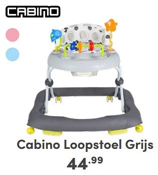 Promoties Cabino loopstoel grijs - Cabino - Geldig van 21/04/2024 tot 27/04/2024 bij Baby & Tiener Megastore