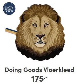 Promotions Doing goods vloerkleed - Doing Goods - Valide de 21/04/2024 à 27/04/2024 chez Baby & Tiener Megastore