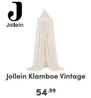 Promoties Jollein klamboe vintage - Jollein - Geldig van 21/04/2024 tot 27/04/2024 bij Baby & Tiener Megastore