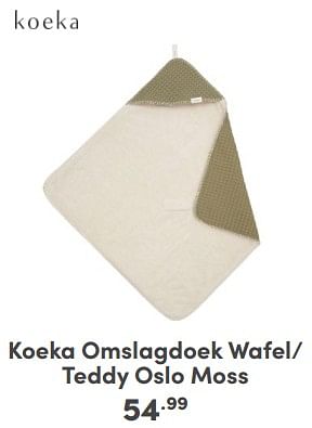 Promoties Koeka omslagdoek wafel- teddy oslo moss - Koeka - Geldig van 21/04/2024 tot 27/04/2024 bij Baby & Tiener Megastore