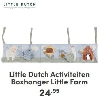 Promoties Little dutch activiteiten boxhanger little farm - Little Dutch - Geldig van 21/04/2024 tot 27/04/2024 bij Baby & Tiener Megastore