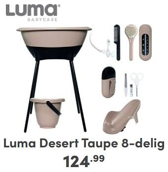 Promoties Luma desert taupe 8-delig - Luma Babycare - Geldig van 21/04/2024 tot 27/04/2024 bij Baby & Tiener Megastore