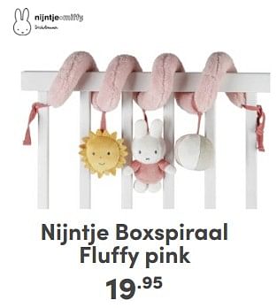 Promoties Nijntje boxspiraal fluffy pink - Nijntje - Geldig van 21/04/2024 tot 27/04/2024 bij Baby & Tiener Megastore