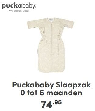 Promoties Puckababy slaapzak - Puckababy - Geldig van 21/04/2024 tot 27/04/2024 bij Baby & Tiener Megastore