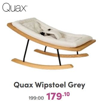 Promoties Quax wipstoel grey - Quax - Geldig van 21/04/2024 tot 27/04/2024 bij Baby & Tiener Megastore