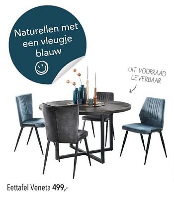 Promoties Eettafel veneta - Huismerk - Pronto Wonen - Geldig van 21/04/2024 tot 27/04/2024 bij Pronto Wonen