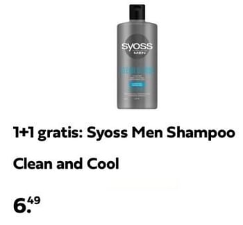 Promoties Syoss men shampoo clean and cool - Syoss - Geldig van 21/04/2024 tot 28/04/2024 bij Plein