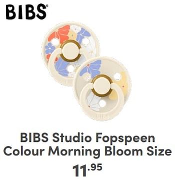 Promoties Bibs studio fopspeen colour morning bloom size - Bibs - Geldig van 21/04/2024 tot 27/04/2024 bij Baby & Tiener Megastore