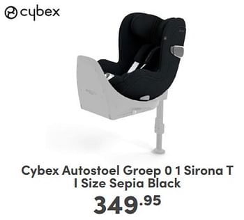 Promoties Cybex autostoel sirona t i size sepia black - Cybex - Geldig van 21/04/2024 tot 27/04/2024 bij Baby & Tiener Megastore