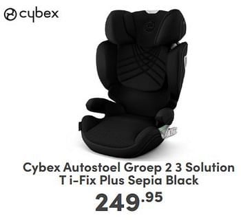 Promoties Cybex autostoel solution t i-fix plus sepia black - Cybex - Geldig van 21/04/2024 tot 27/04/2024 bij Baby & Tiener Megastore