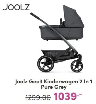 Promoties Joolz geo3 kinderwagen 2 in 1 pure grey - Joolz - Geldig van 21/04/2024 tot 27/04/2024 bij Baby & Tiener Megastore