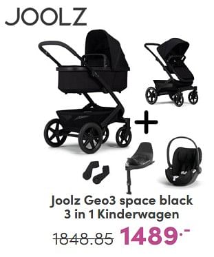 Promoties Joolz geo3 space black 3 in 1 kinderwagen - Joolz - Geldig van 21/04/2024 tot 27/04/2024 bij Baby & Tiener Megastore