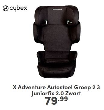 Promoties X adventure autostoel juniorfix 2.0 zwart - Xadventure - Geldig van 21/04/2024 tot 27/04/2024 bij Baby & Tiener Megastore
