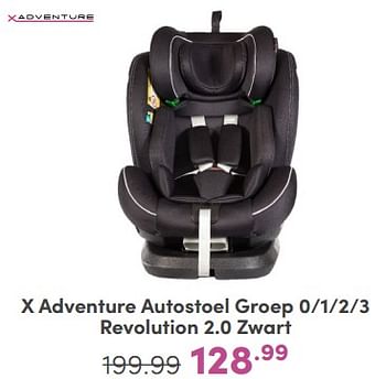 Promoties X adventure autostoel revolution 2.0 zwart - Xadventure - Geldig van 21/04/2024 tot 27/04/2024 bij Baby & Tiener Megastore