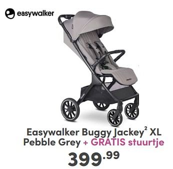 Promotions Easywalker buggy jackey² xl pebble grey - Easywalker - Valide de 21/04/2024 à 27/04/2024 chez Baby & Tiener Megastore
