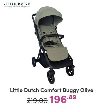 Promoties Little dutch comfort buggy olive - Little Dutch - Geldig van 21/04/2024 tot 27/04/2024 bij Baby & Tiener Megastore