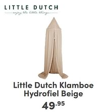 Little dutch klamboe hydrofiel beige-Little Dutch