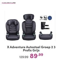 X adventure autostoel profix grijs-Xadventure