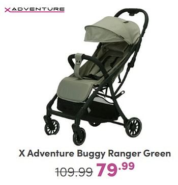 Promotions X adventure buggy ranger green - Xadventure - Valide de 21/04/2024 à 27/04/2024 chez Baby & Tiener Megastore