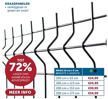 Promotions Draadpanelen - Produit maison - Zelfbouwmarkt - Valide de 23/04/2024 à 20/05/2024 chez Zelfbouwmarkt