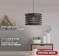 Hanglamp zwart 1 lamp-Huismerk - Zelfbouwmarkt