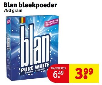 Promotions Blan bleekpoeder - Blan - Valide de 23/04/2024 à 28/04/2024 chez Kruidvat