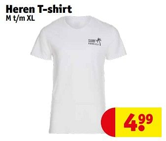 Promotions Heren t-shirt - Produit maison - Kruidvat - Valide de 23/04/2024 à 28/04/2024 chez Kruidvat
