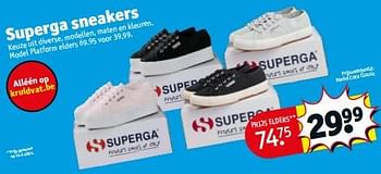 Promoties Superga sneakers model cotu classic - Superga - Geldig van 23/04/2024 tot 28/04/2024 bij Kruidvat