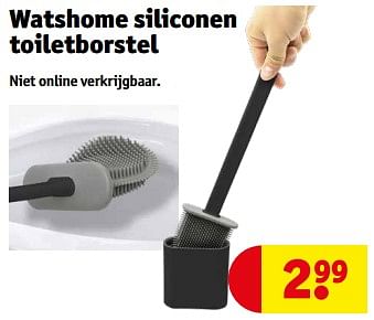 Promoties Watshome siliconen toiletborstel - Watshome - Geldig van 23/04/2024 tot 28/04/2024 bij Kruidvat