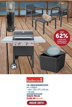 Promotions Bbq barbecook - Barbecook - Valide de 23/04/2024 à 20/05/2024 chez Zelfbouwmarkt
