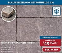 Promoties Keramische terrastegel binche - Huismerk - Zelfbouwmarkt - Geldig van 23/04/2024 tot 20/05/2024 bij Zelfbouwmarkt