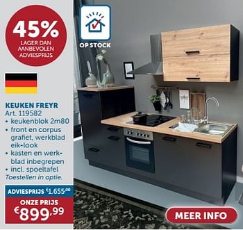 Promotions Keuken freyr - Produit maison - Zelfbouwmarkt - Valide de 23/04/2024 à 20/05/2024 chez Zelfbouwmarkt