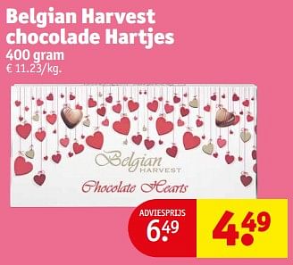 Promotions Belgian harvest chocolade hartjes - Belgian Harvest - Valide de 23/04/2024 à 28/04/2024 chez Kruidvat