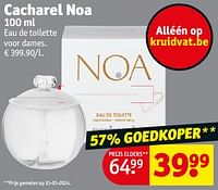 Promoties Cacharel noa edt - Cacharel - Geldig van 23/04/2024 tot 28/04/2024 bij Kruidvat