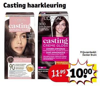 Promoties Casting haarkleuring donker bruin - L'Oreal Paris - Geldig van 23/04/2024 tot 28/04/2024 bij Kruidvat