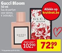 Promoties Gucci bloom edp - Gucci - Geldig van 23/04/2024 tot 28/04/2024 bij Kruidvat