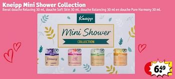 Promotions Kneipp mini shower collection - Kneipp - Valide de 23/04/2024 à 28/04/2024 chez Kruidvat