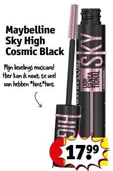 Promoties Maybelline sky high cosmic black - Maybelline - Geldig van 23/04/2024 tot 28/04/2024 bij Kruidvat