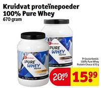100% pure whey protein choco-Huismerk - Kruidvat