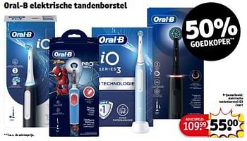 Promotions Oral-b elektrische tandenborstel io3 zwart - Oral-B - Valide de 23/04/2024 à 28/04/2024 chez Kruidvat