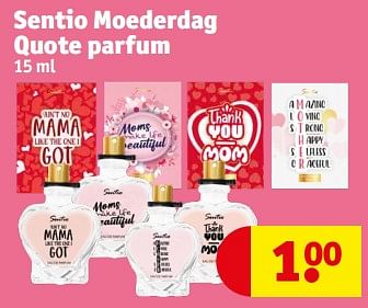 Promoties Sentio moederdag quote parfum - Sentio - Geldig van 23/04/2024 tot 28/04/2024 bij Kruidvat
