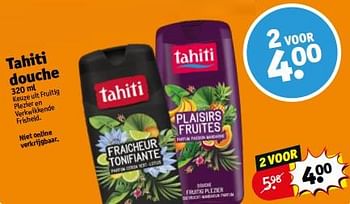 Promotions Tahiti douche - Palmolive Tahiti - Valide de 23/04/2024 à 28/04/2024 chez Kruidvat