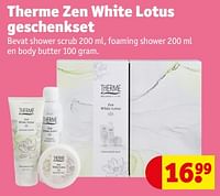 Promoties Therme zen white lotus geschenkset - Therme - Geldig van 23/04/2024 tot 28/04/2024 bij Kruidvat
