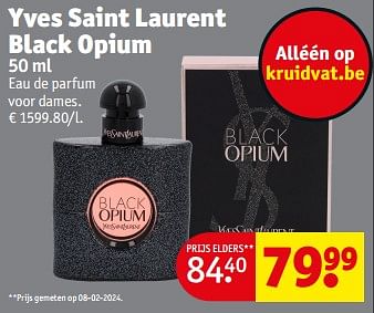 Promoties Yves saint laurent black opium edp - Yves Saint Laurent - Geldig van 23/04/2024 tot 28/04/2024 bij Kruidvat