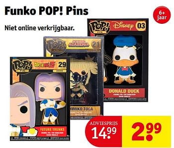 Promoties Funko pop! pins - Funko - Geldig van 23/04/2024 tot 28/04/2024 bij Kruidvat